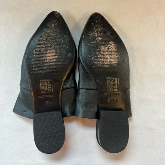 Free People Siena Slip on Black Leather Mule Sz 36.5 US 6 - Picture 9 of 9